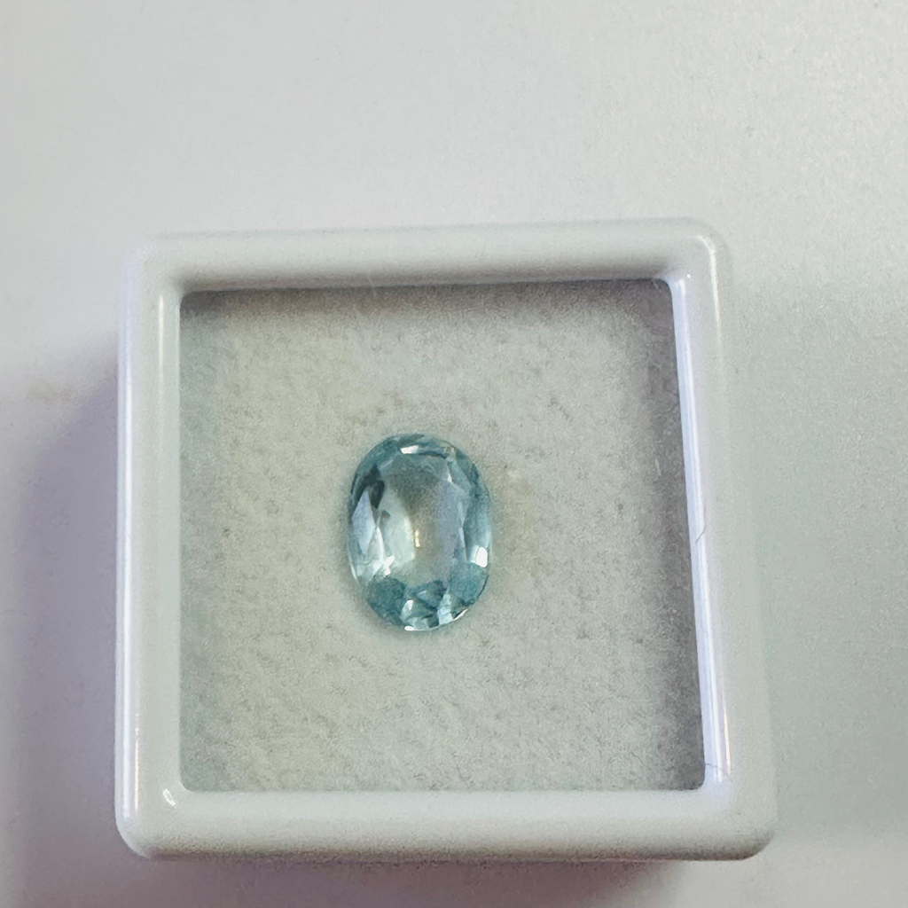 AQUAMARINE OVAL 9MMX7MM 1.36CTS image 4