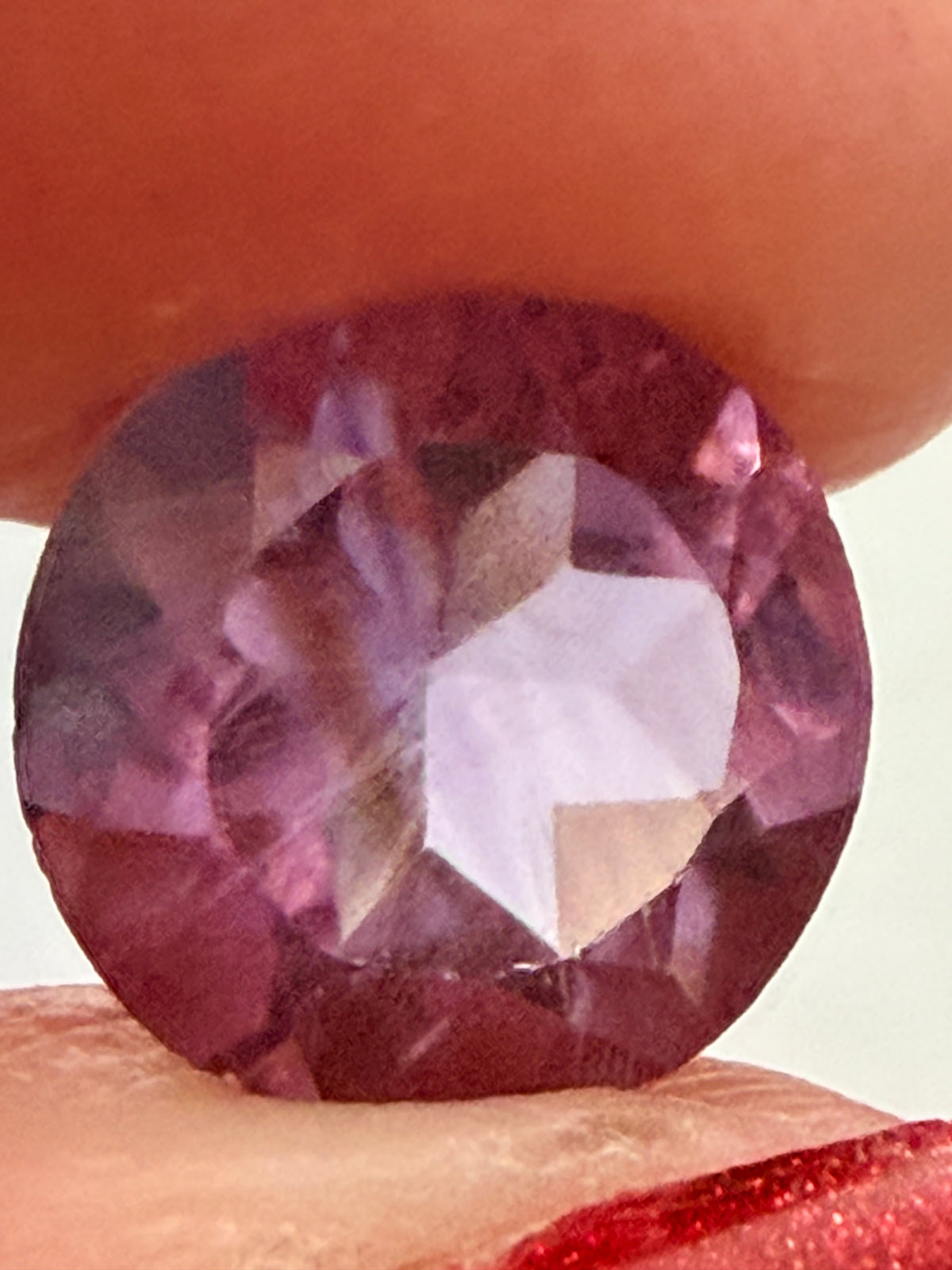Amethyst Purple Striped Round 8.9mm 2.53ct