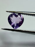 Natural Light Amethyst | Heart Cut | 5.5mm x 5.5mm | Loose Gemstone