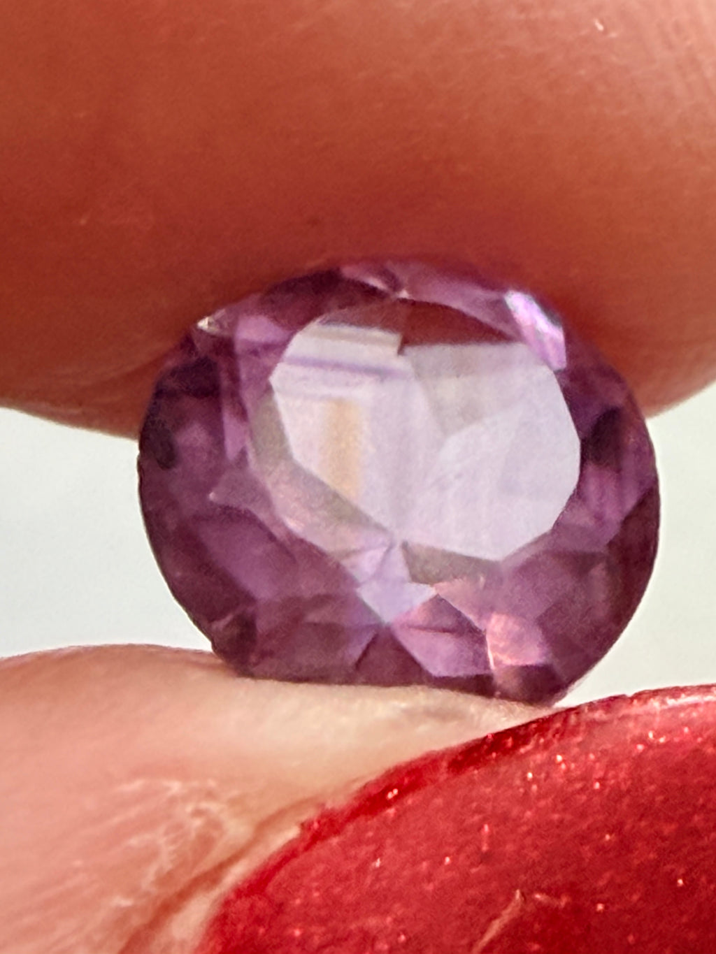 Amethyst Purple Striped Round 8.9mm 2.53ct