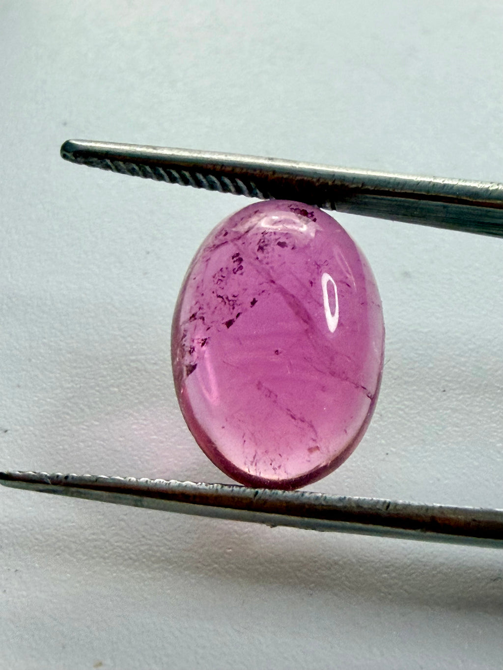 Rubellite Tourmaline Cabochon 13.8mm x 10mm 5.28ct