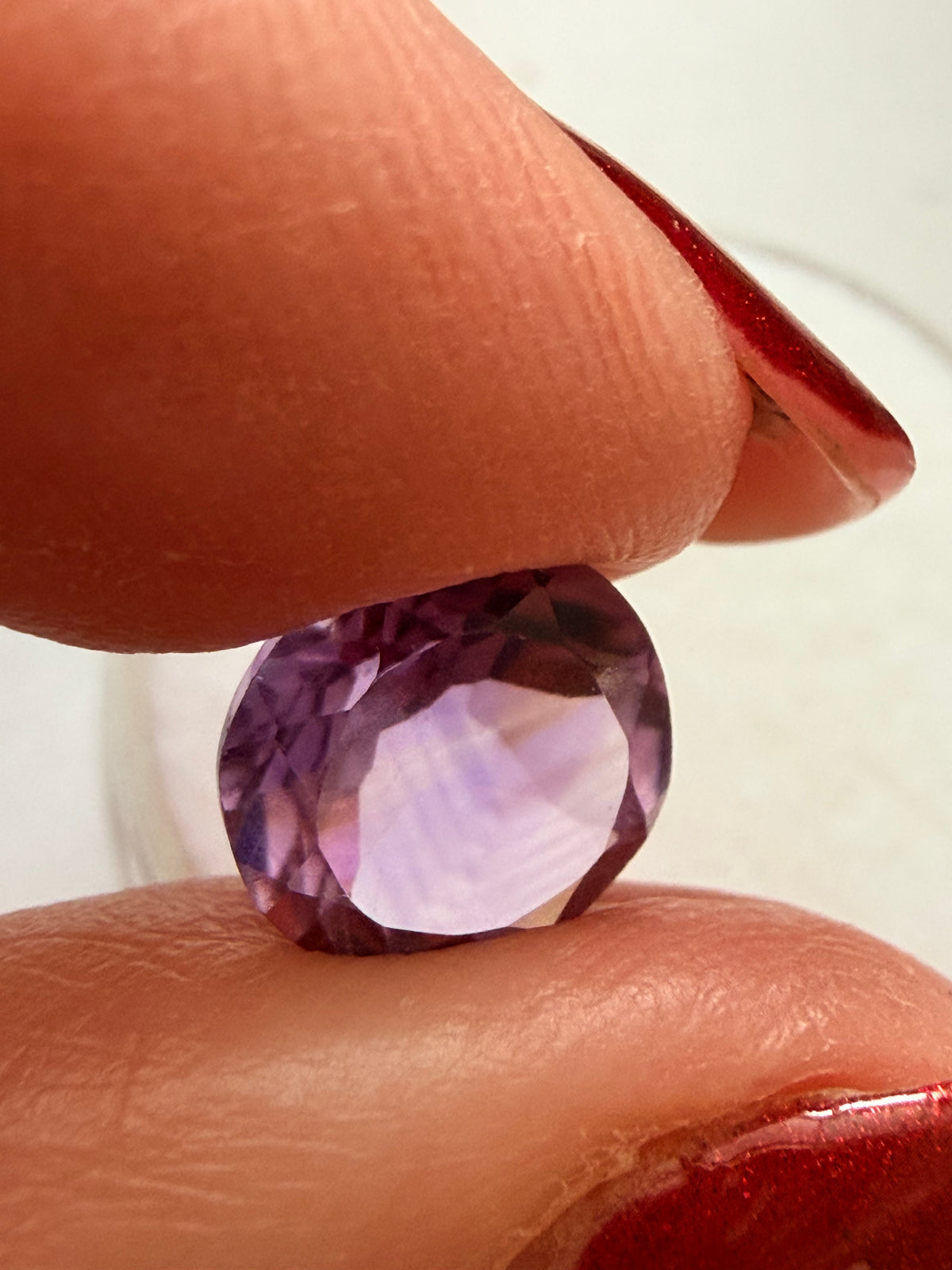Amethyst Striped Round 8.5mm 2.38ct