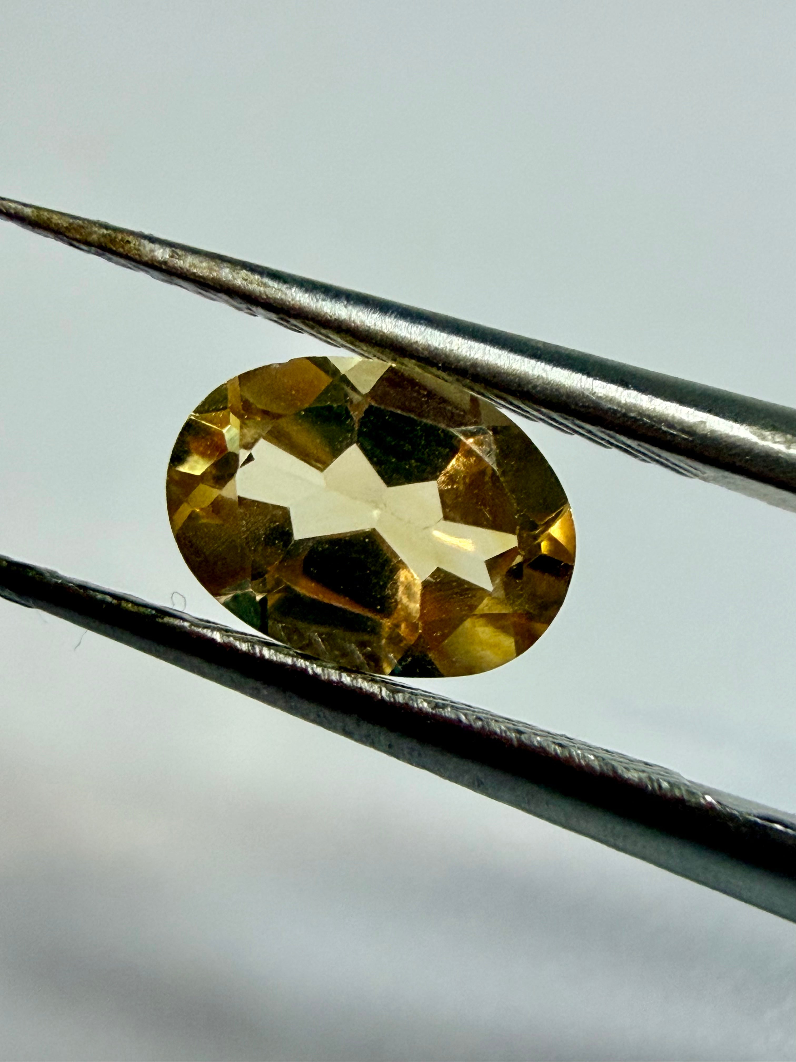 Natural Pale Yellow Citrine | Oval Cut | 7mm x 5mm | Loose Gemstone