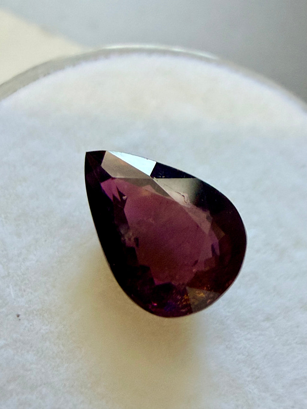 Rubellite Tourmaline Pear 8.8 × 6.1mm 1.46ct