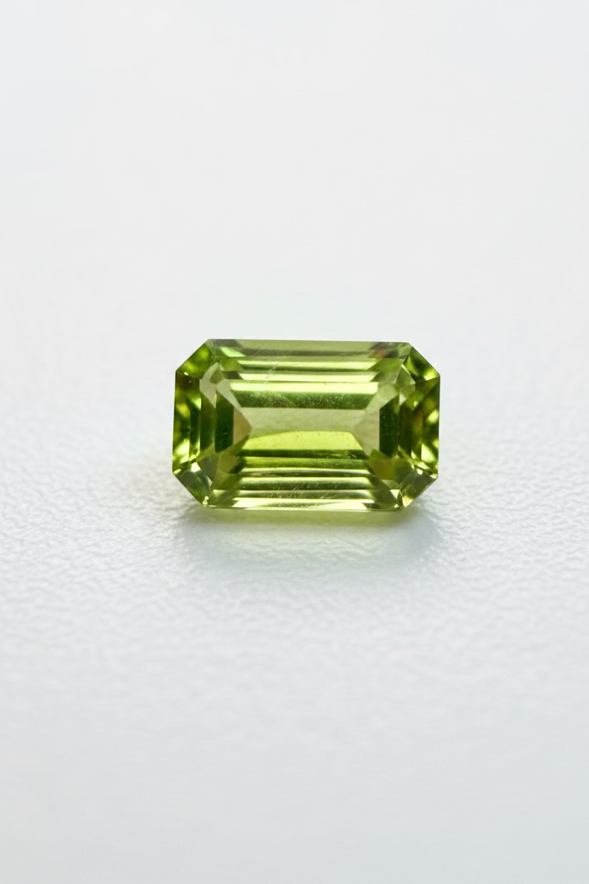 Natural Peridot Baguette 5x3mm 0.32cts