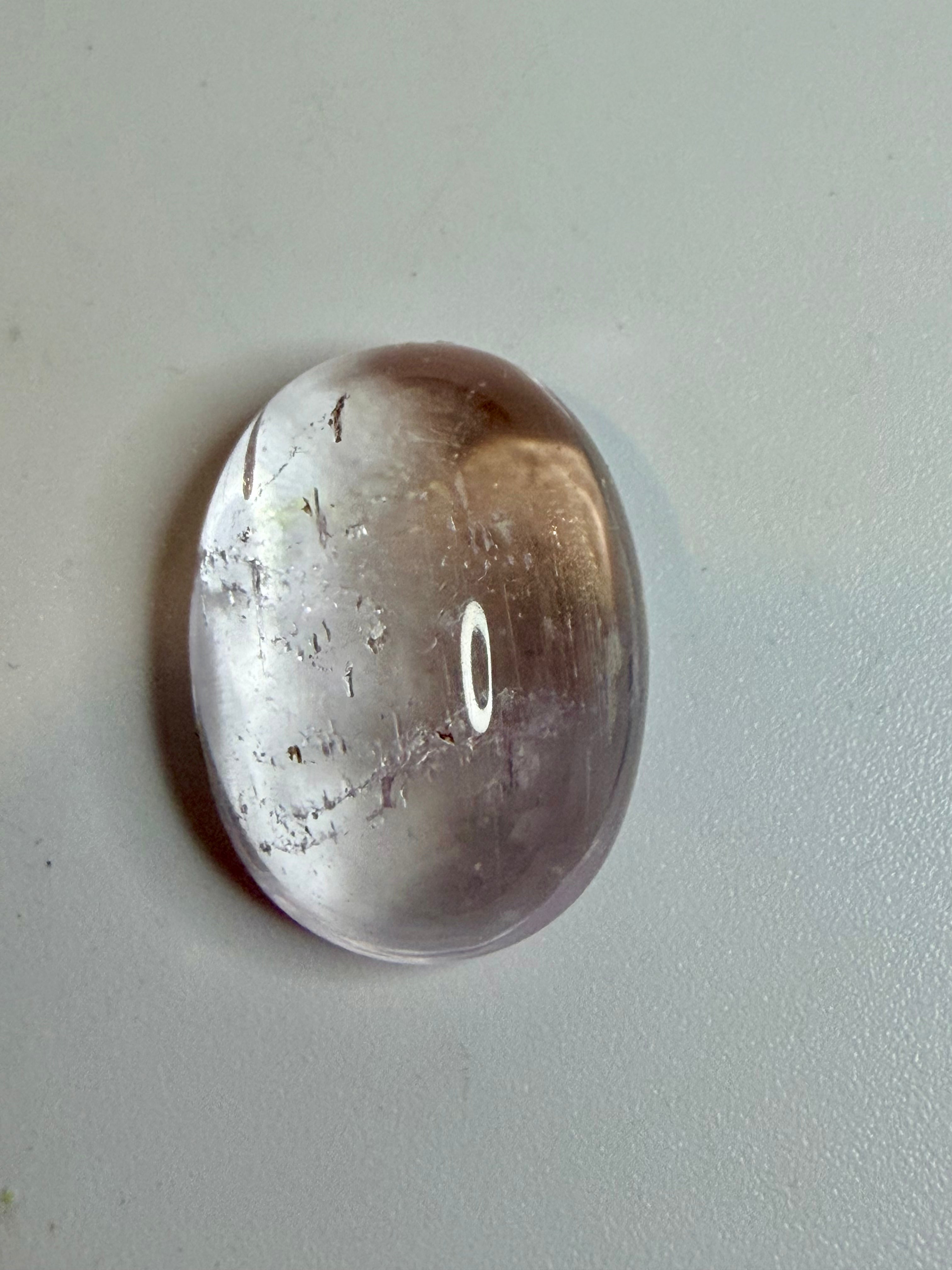 Natural Pink Kunzite | Oval Cabochon | 22x17mm | 33.87cts | Medium Inclusions