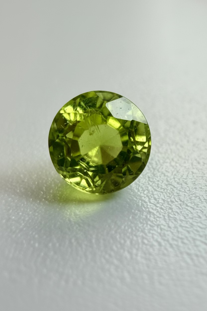 Natural Peridot Round 5mm 0.80cts