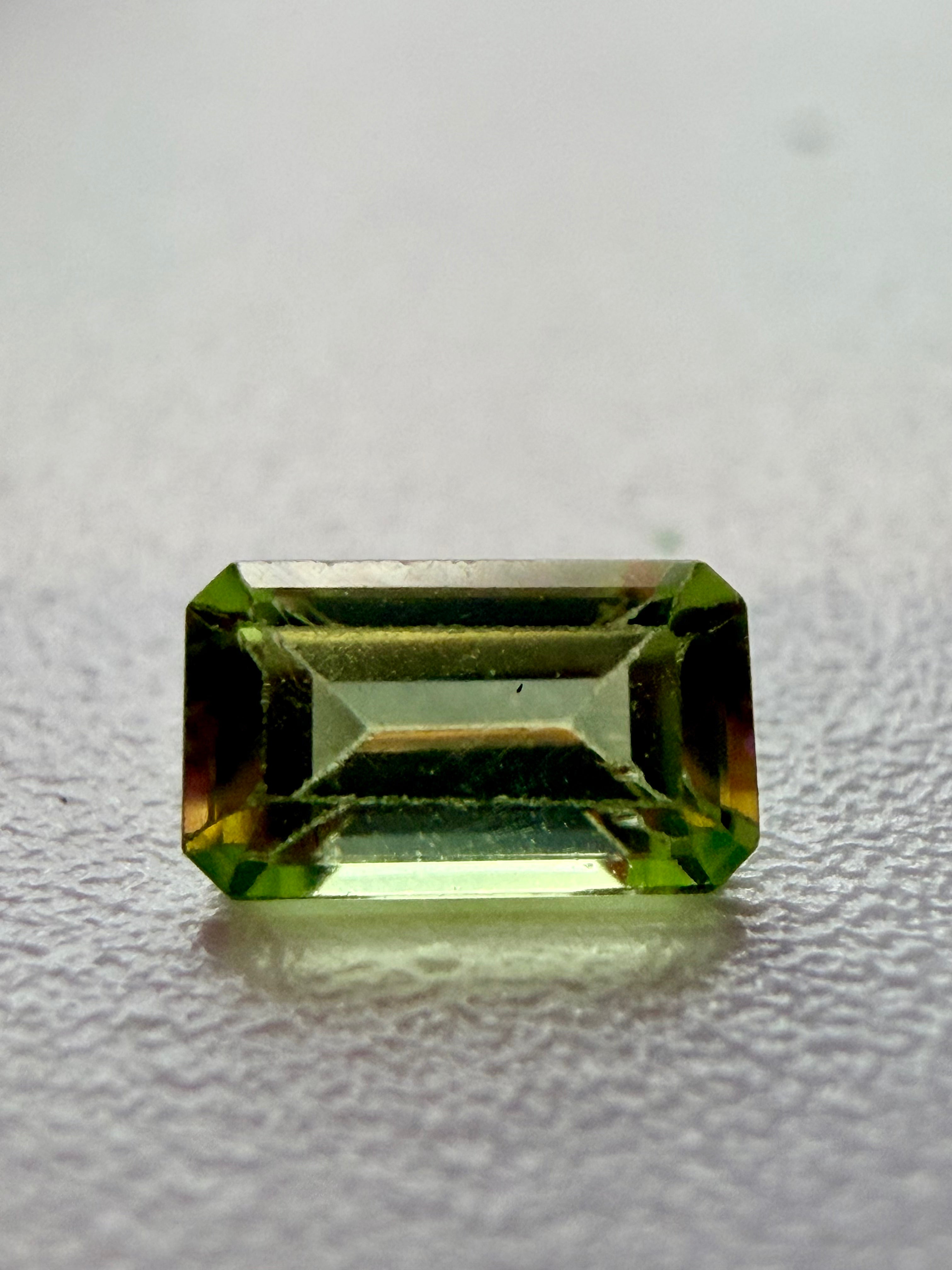 Natural Peridot Baguette Cut Loose Gemstone | 5x3mm | 0.30ct