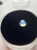 Moonstone cab 4.8mm round with blue moon