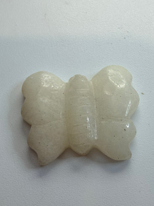 Carved quartz butterfuly