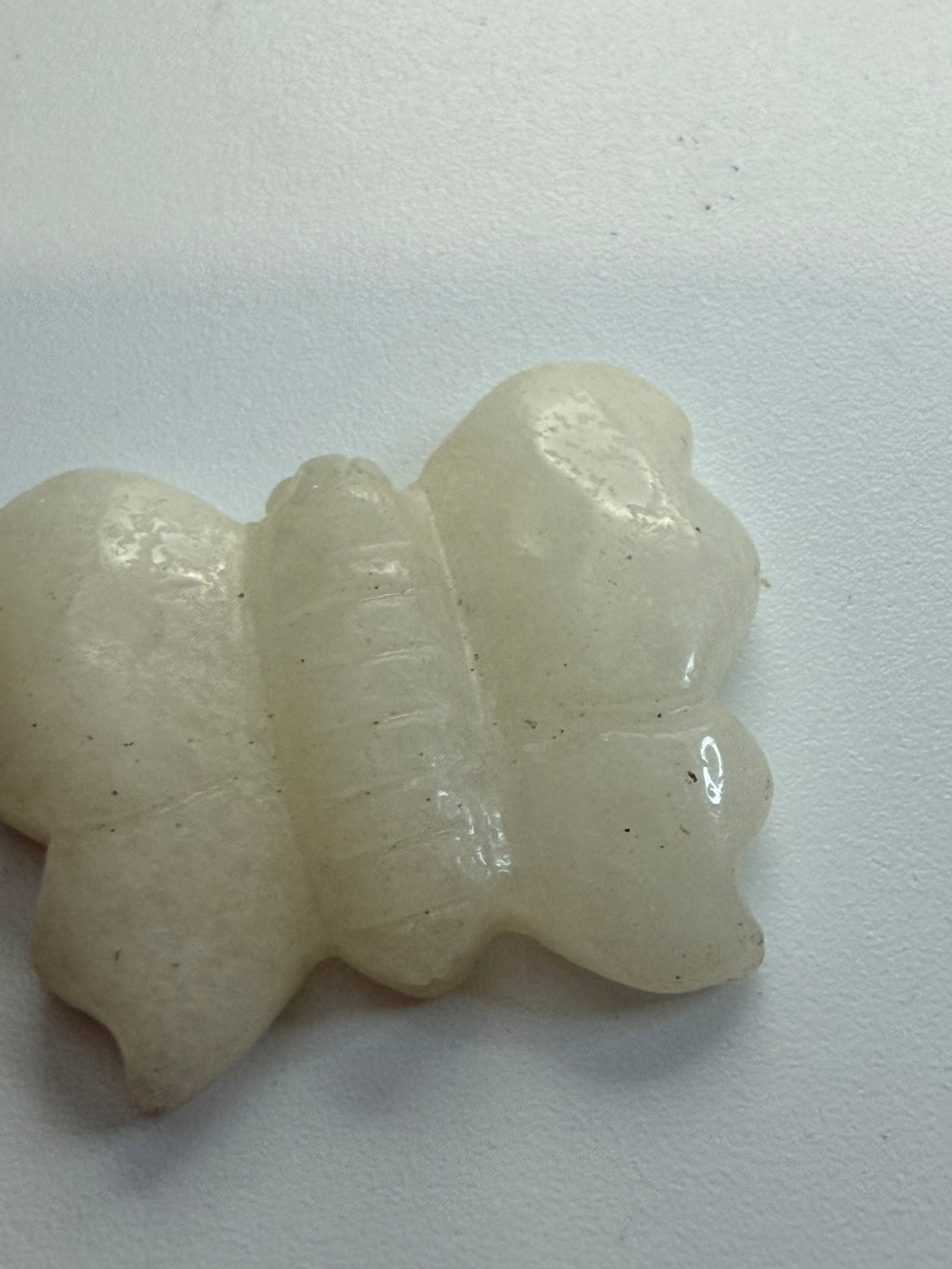 Carved quartz butterfuly