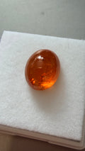 Mandarin Spessartite Garnet Oval Cabochon 10.2mm × 8.4mm 6.29cts