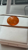 Mandarin Spessartite Garnet Oval Cabochon 10.8mm × 8.4mm 5.37cts