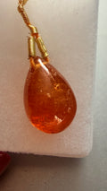 Mandarin Garnet Drop Cabochon 10.6mm × 7.2mm 5.25cts
