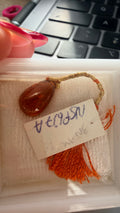 Mandarin Garnet Drop Cabochon 11.7mm × 7.17mm 4.13cts