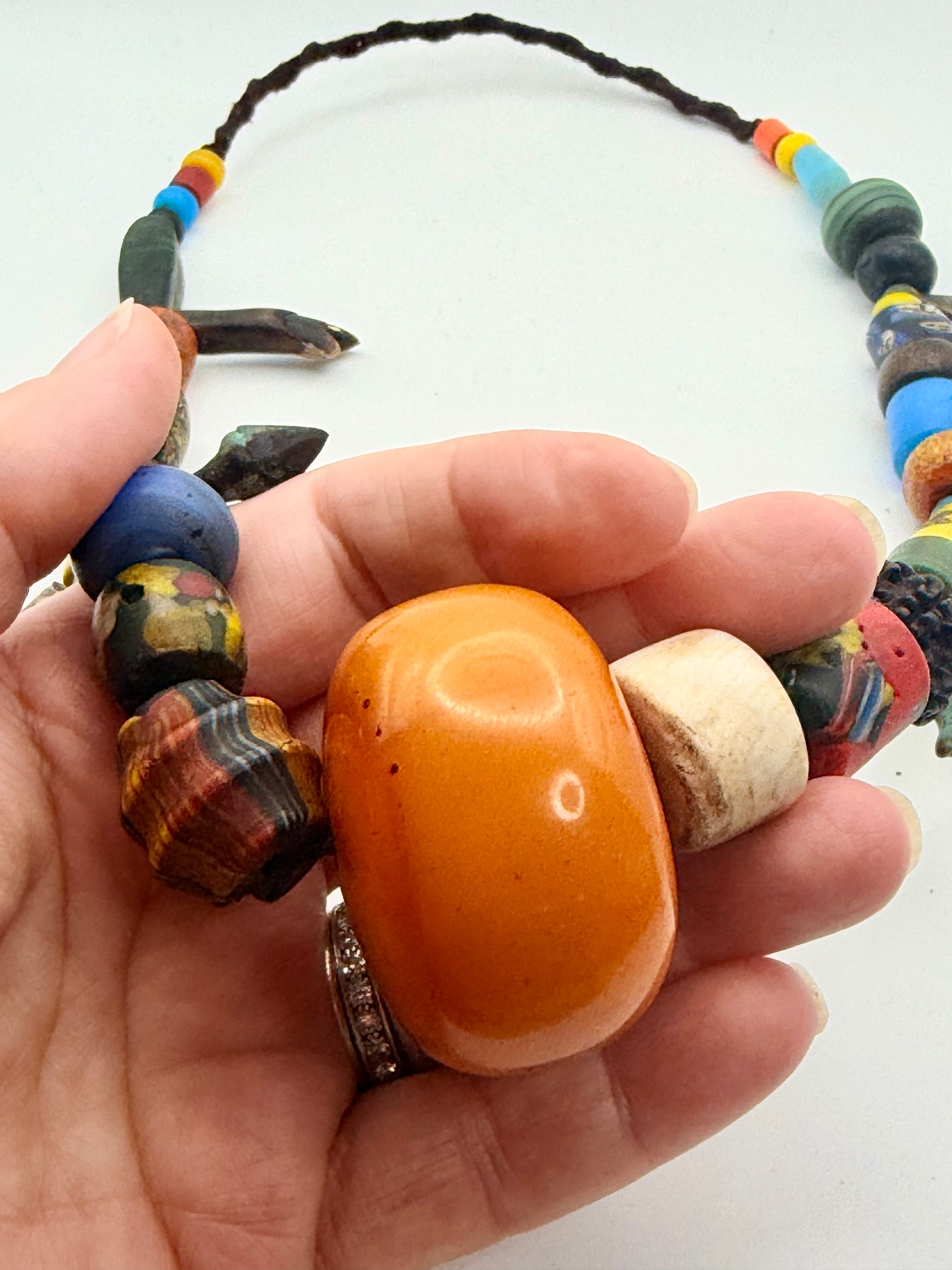 Vintage Tribal Heavy Necklace African poss Berber?