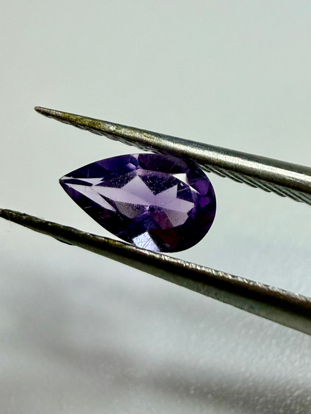 Natural Light Amethyst | Pear Cut | 7mm x 4mm | Loose Gemstone