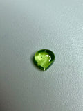 Natural Peridot | Heart Cabochon | 4mm x 4mm | Loose Gemstone
