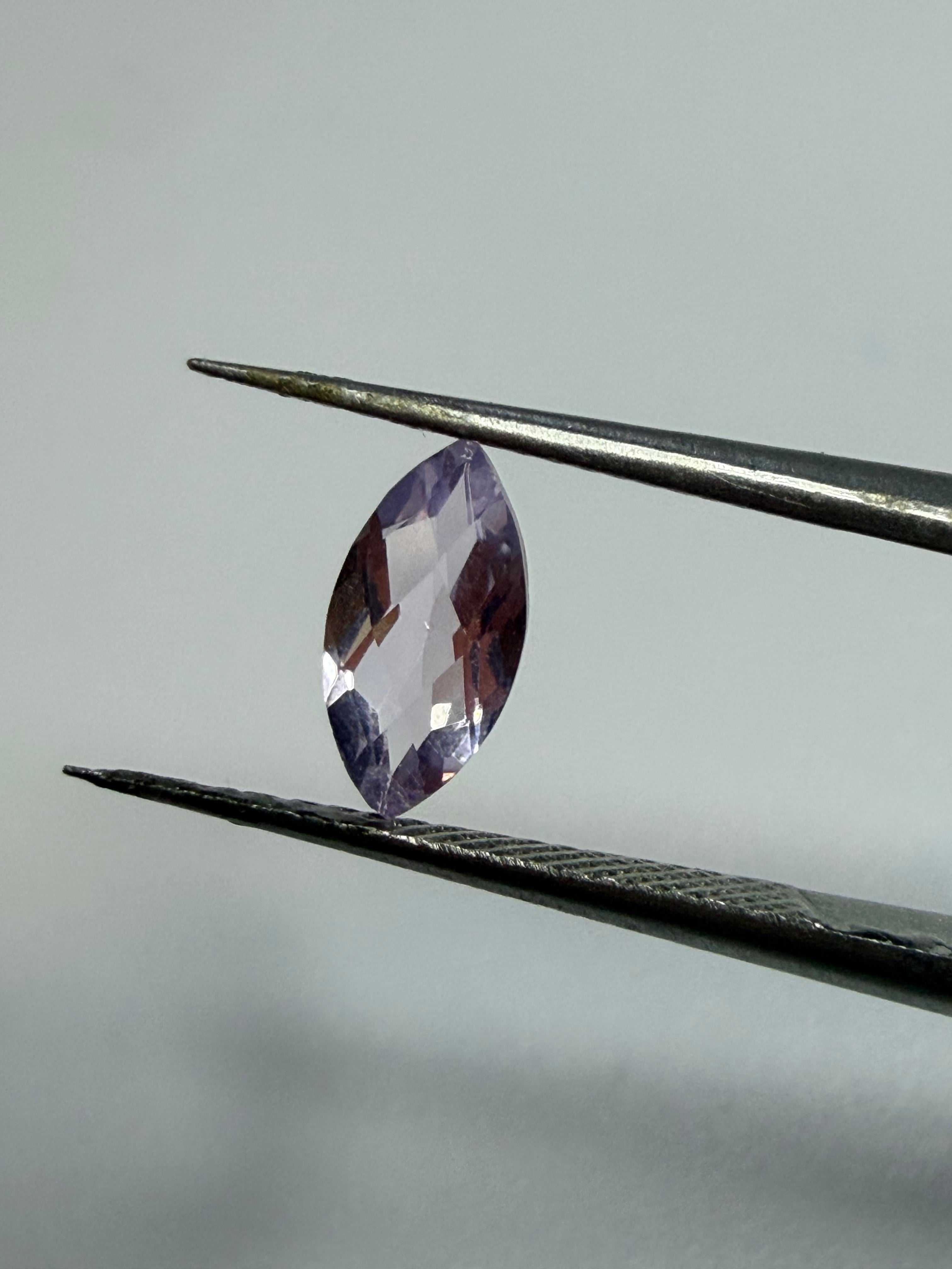 Natural Pale Lilac Amethyst | Marquise Checkerboard Cut | 8mm x 4mm |
