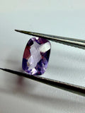 Natural Light Amethyst | Cushion Checkerboard Cut | 7mm x 5mm | Loose Gemstone