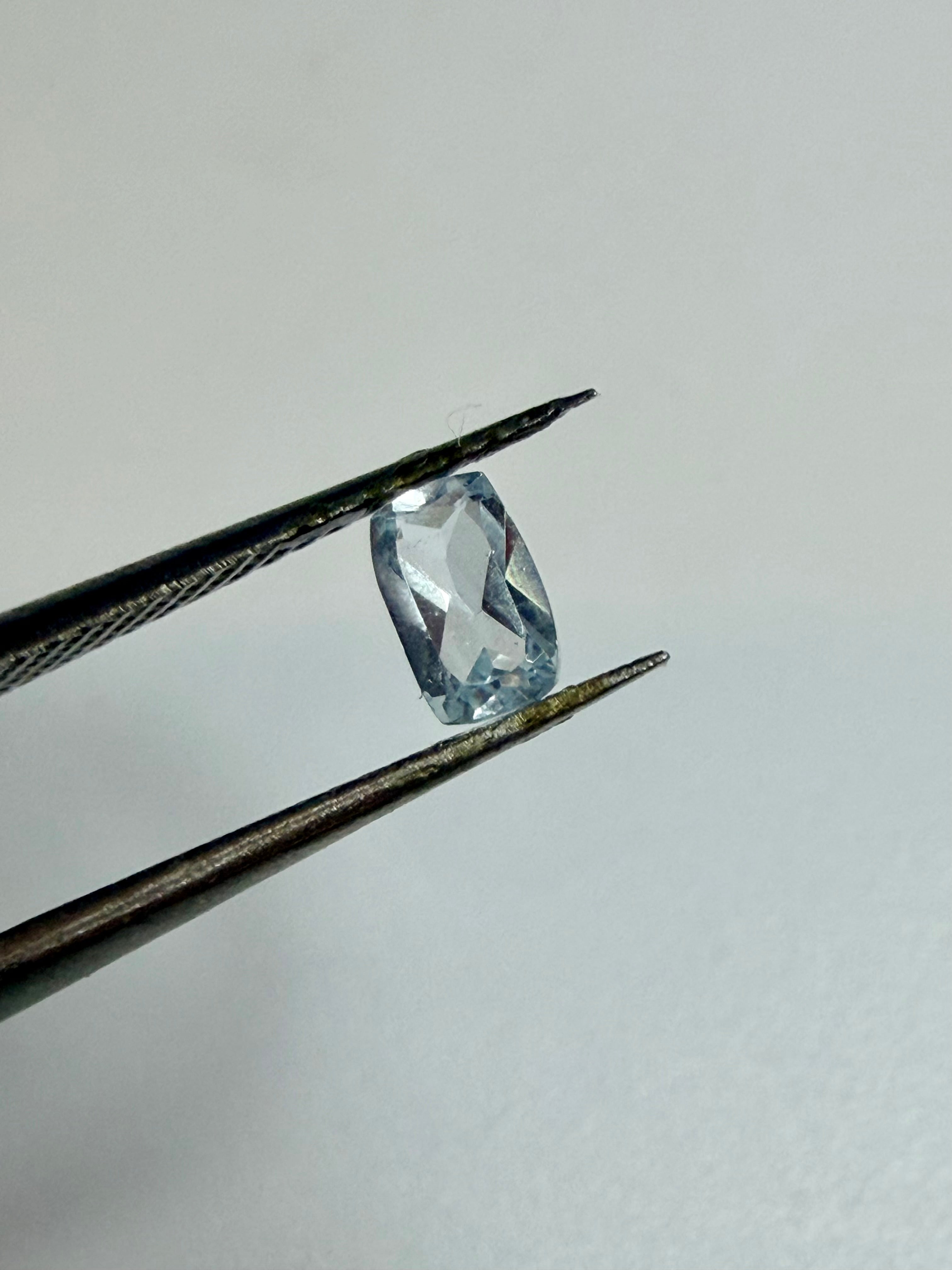 Natural Sky Blue Topaz | Cushion Cut | 5mm x 3mm | Loose Gemstone