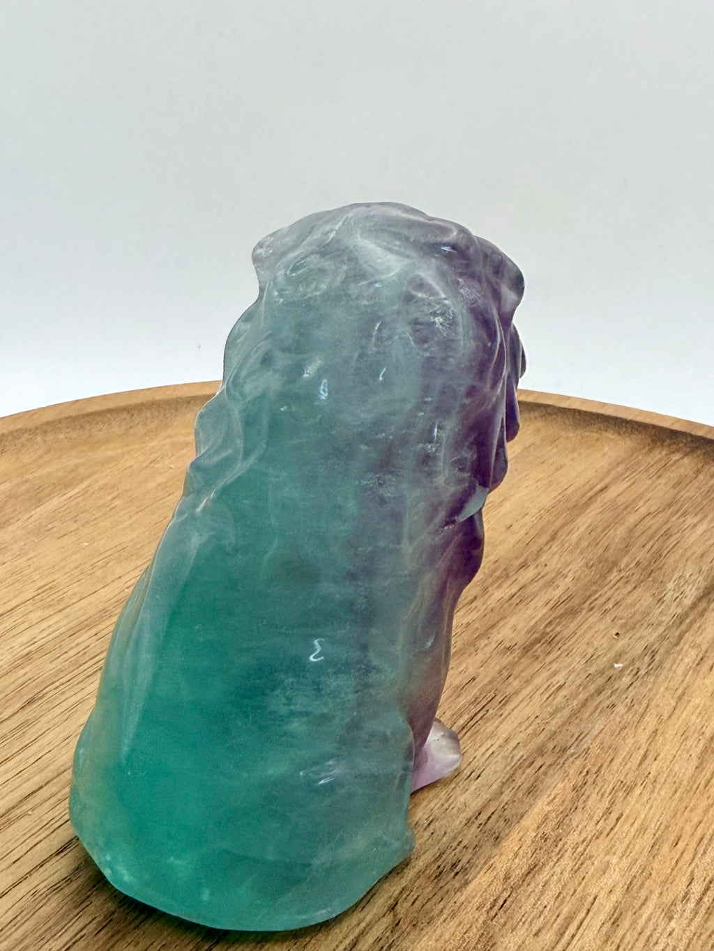 Natural Fluorite Carved Lion | 8cm | Colour Banded Specimen