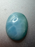 Natural Larimar Oval Cabochon 12mm x 10mm 6.02cts