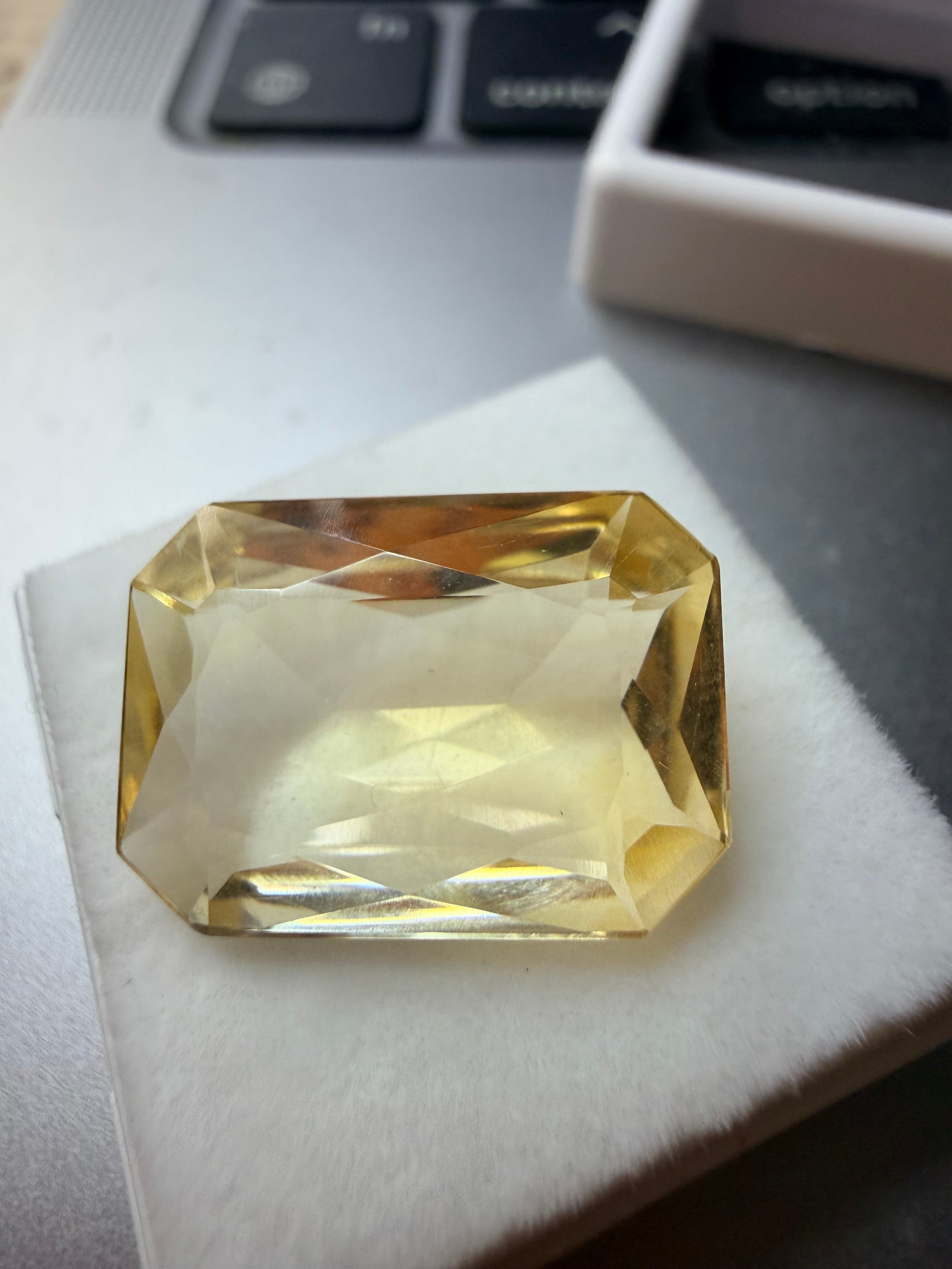 Natural Ken Recut Citrine 18mm x 12.4mm 10.62cts