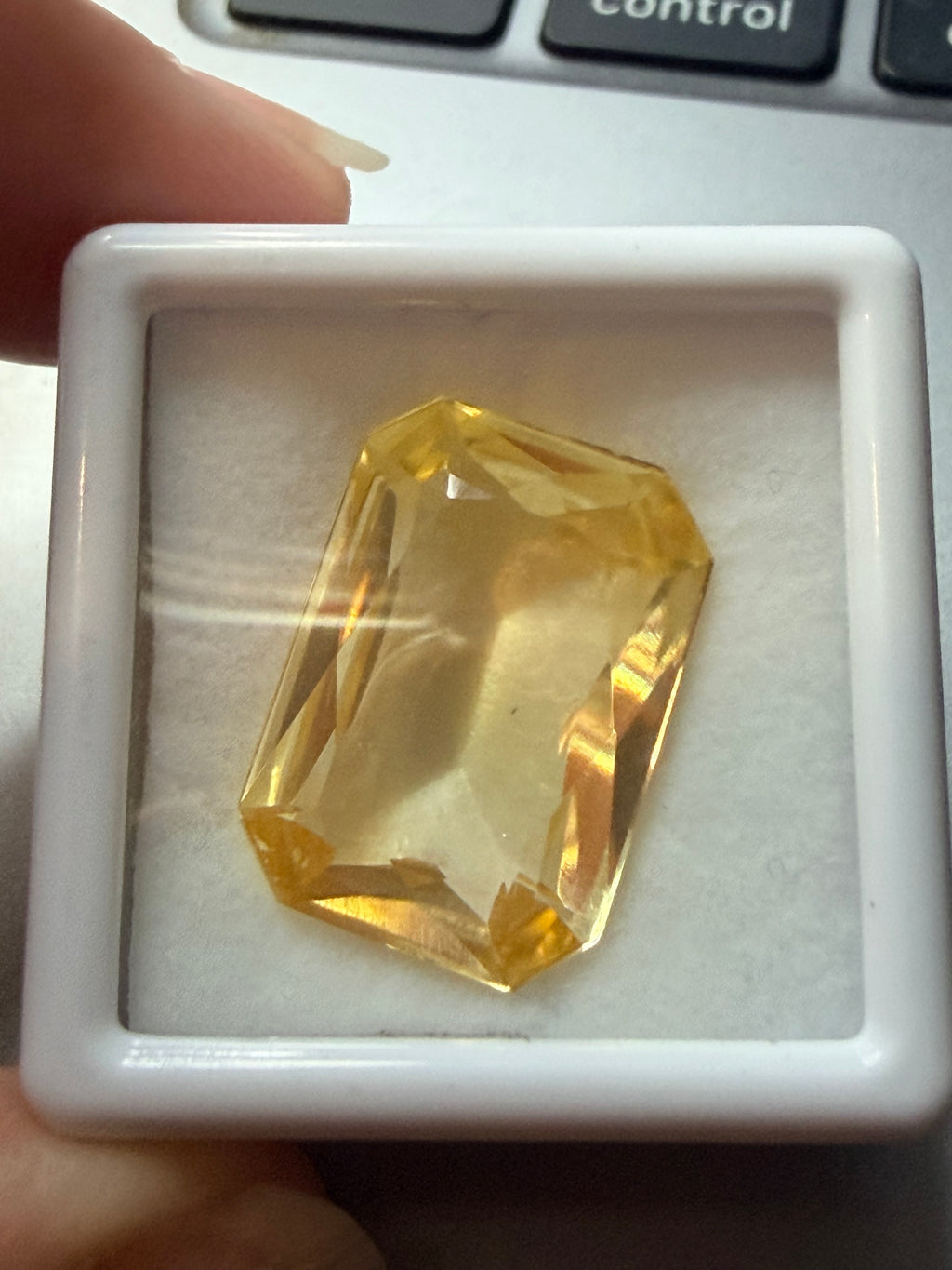Natural Ken Recut Citrine 18mm x 12.4mm 10.62cts
