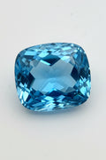 Natural Swiss Blue Topaz Oval 24mm x 21mm 63.48cts – Exceptional Size