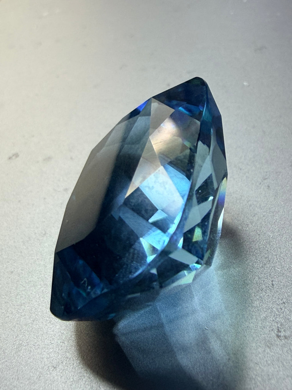Natural Swiss Blue Topaz Oval 24mm x 21mm 63.48cts – Exceptional Size