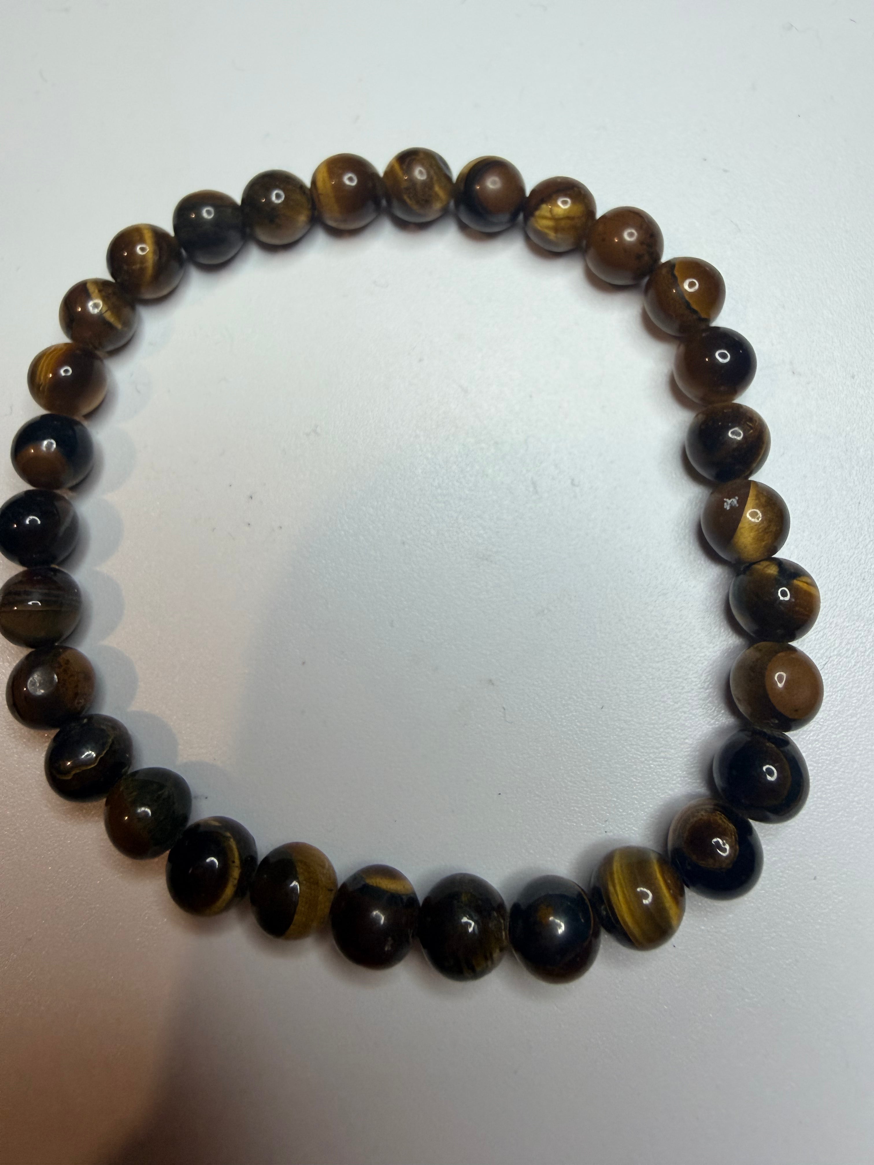 Tiger's Eye Beaded Bracelet | 6.5mm Beads