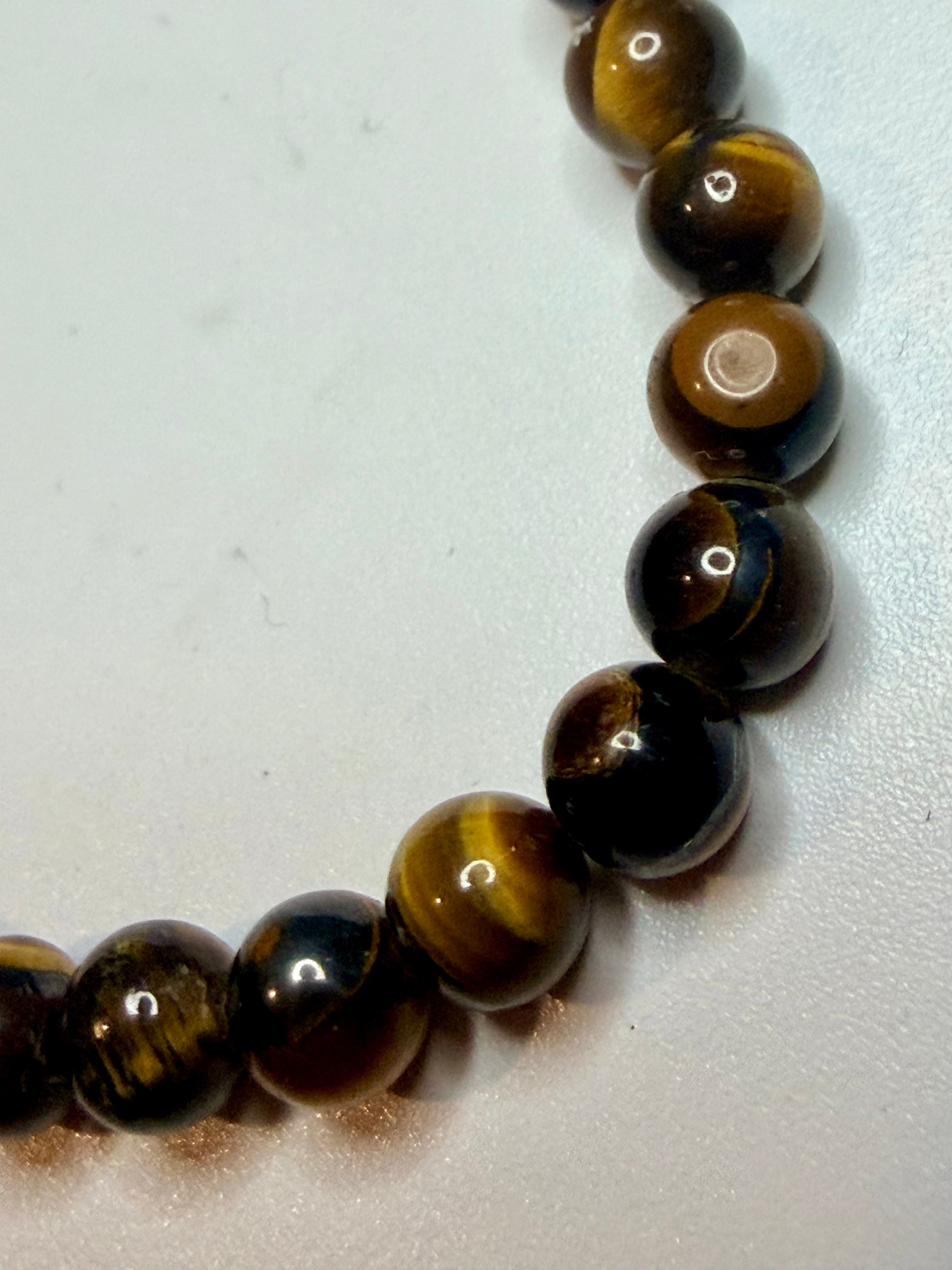 Tiger's Eye Beaded Bracelet | 6.5mm Beads
