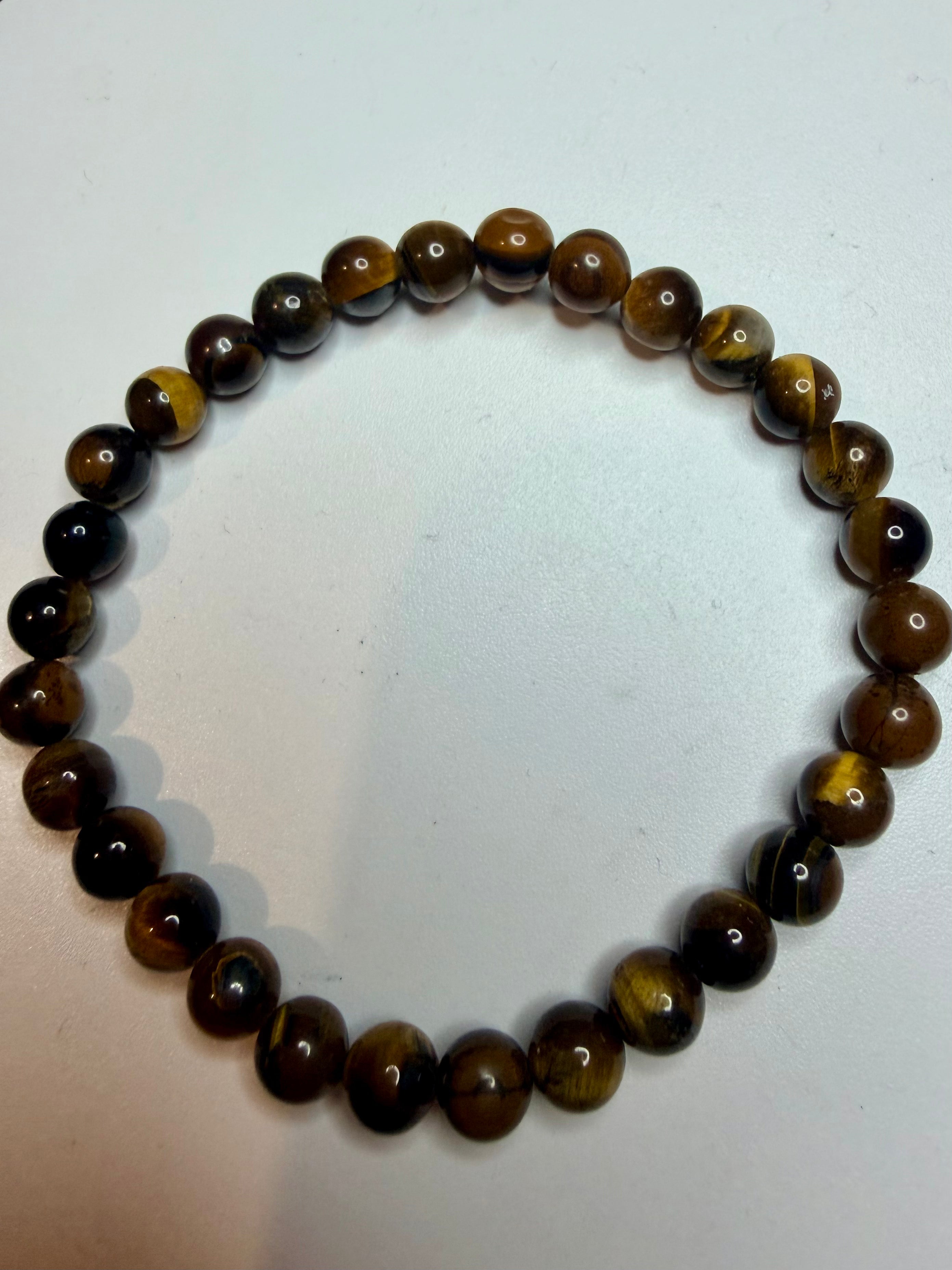 Tiger's Eye Beaded Bracelet | 6.5mm Beads