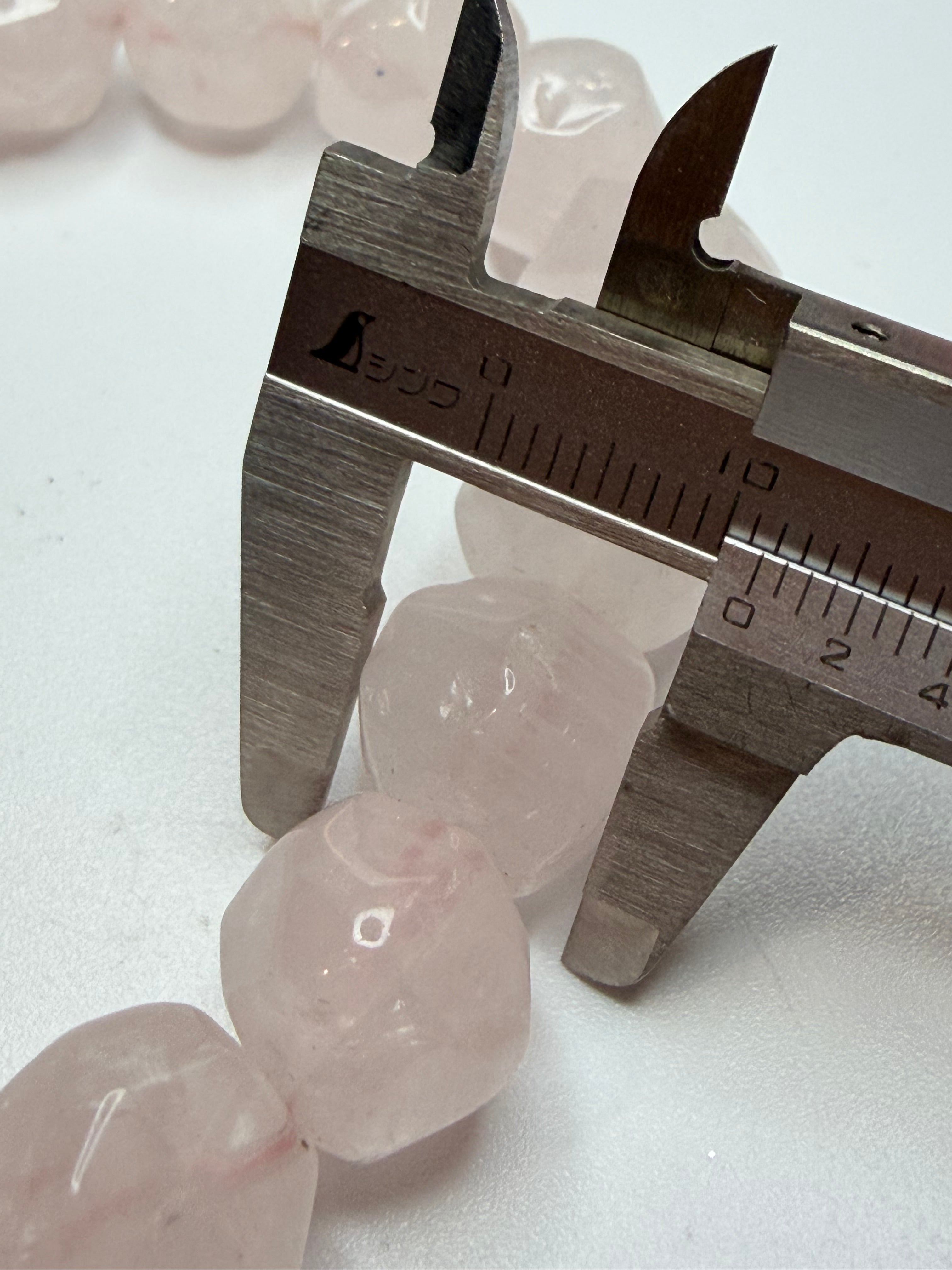 Rose Quartz Shaped Bead Bracelet | 10mm