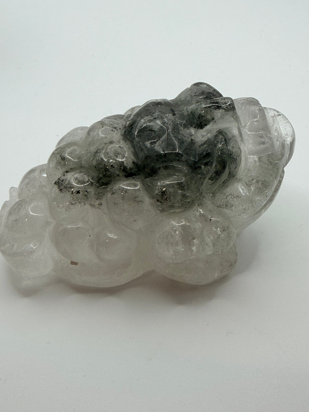 Large Garden Quartz Money Toad | 281g Carved Gemstone Sculpture | Feng Shui Wealth Symbol