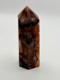 Natural Fire Quartz Tower | 130g Hematoid Quartz Point | Grounding Crystal Specimen