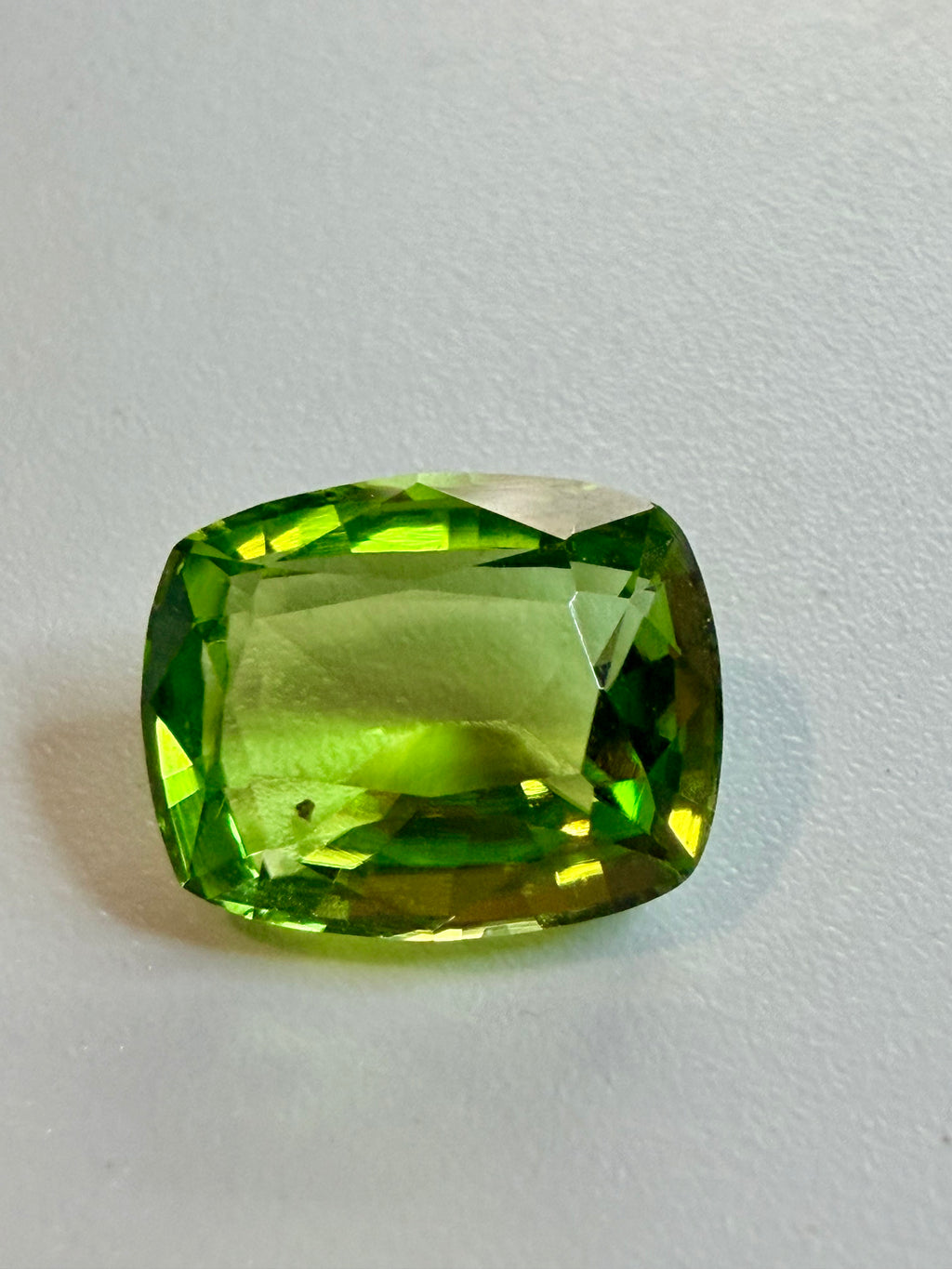 Natural Peridot Loose Gemstone | 3.96cts | 10.8 x 8.6mm | Exceptional Vivid Green