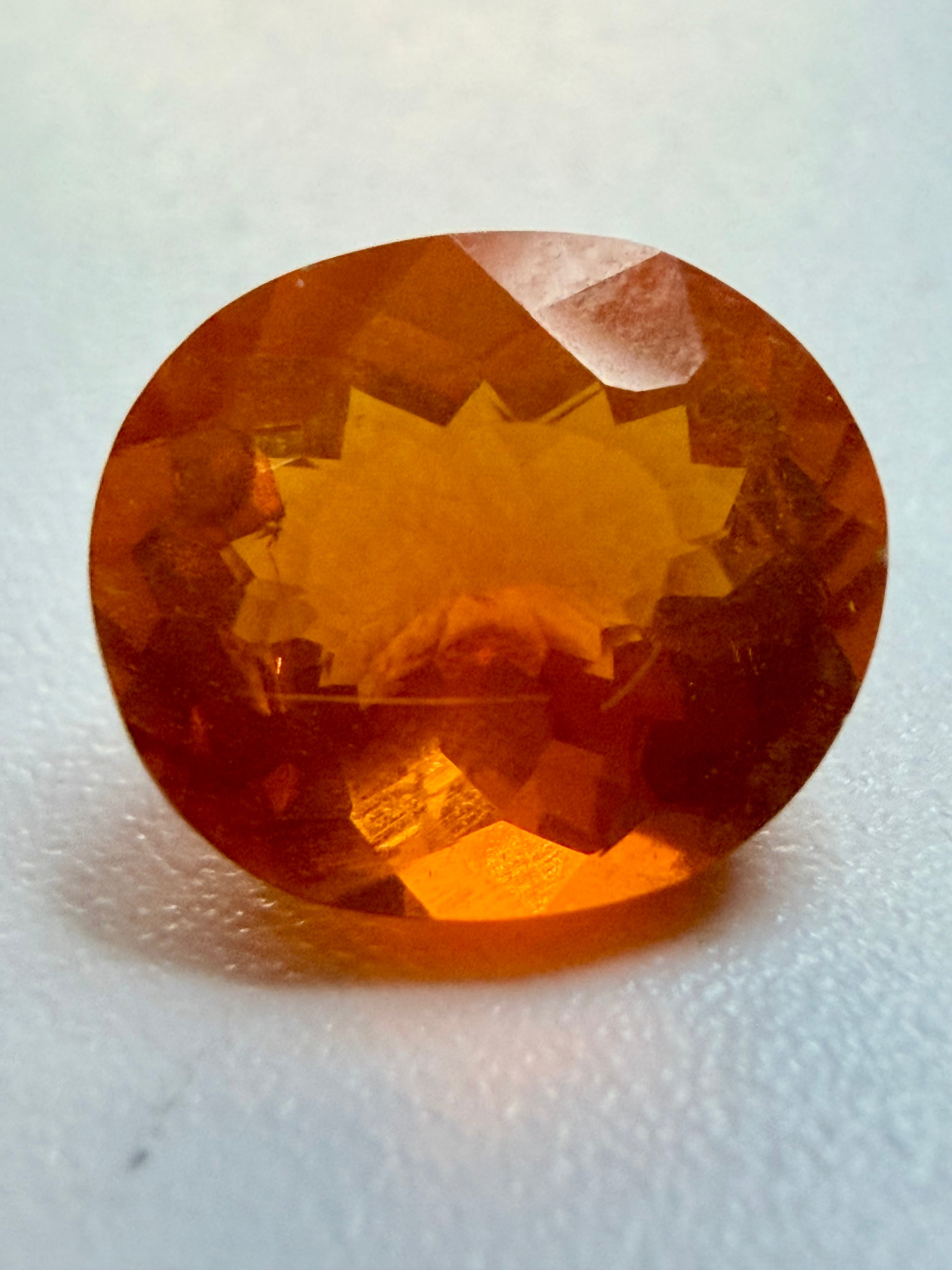 Natural Fire Opal | Oval Cut | 8.6mm x 7.4mm | 1.36cts | Loose Gemstone