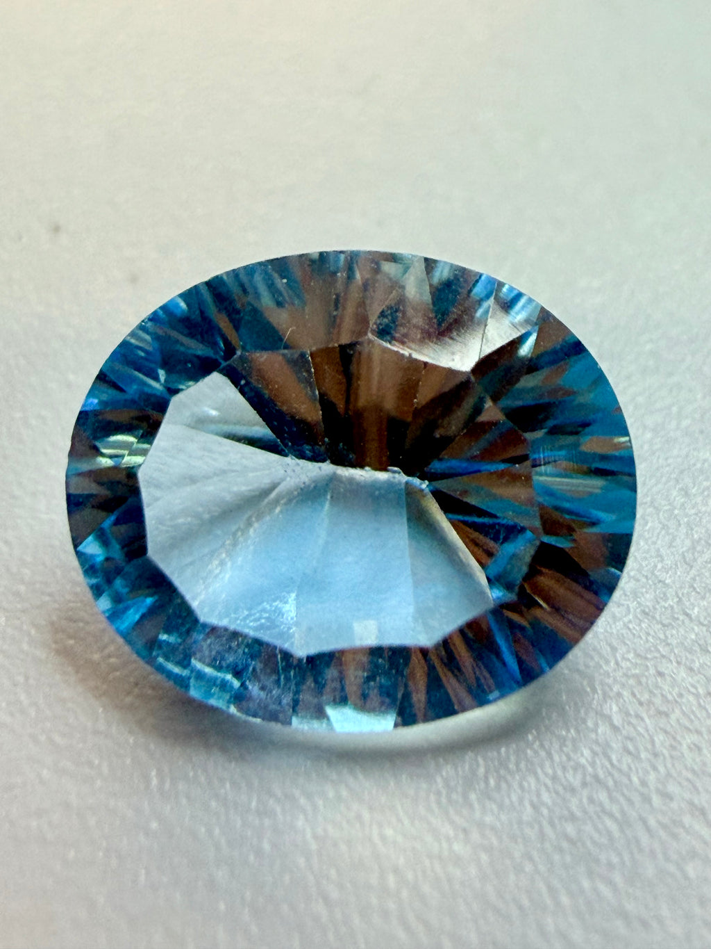Natural Sky Blue Topaz | Millennium Cut | Oval | 12mm x 10mm | 4.03cts | Loose Gemstone