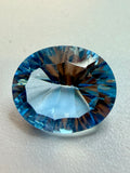Natural Sky Blue Topaz | Millennium Cut | Oval | 12mm x 10mm | 4.03cts | Loose Gemstone