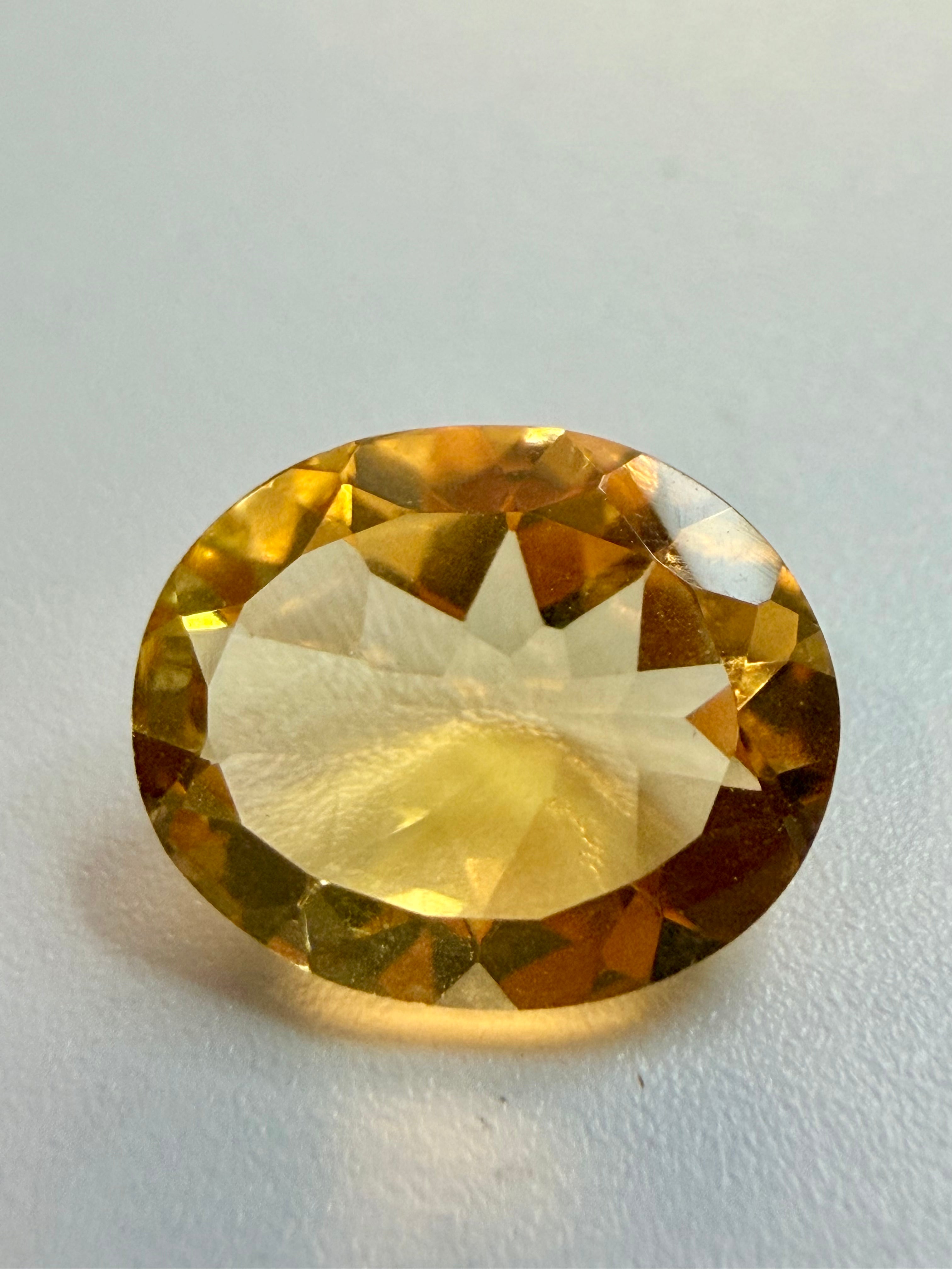 Natural Citrine | Oval Cut | 12mm x 9mm | 3.60cts | Loose Gemstone