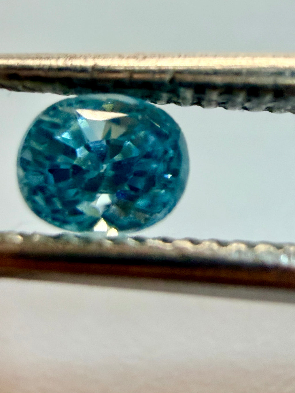 Natural Blue Zircon | Oval Cut | 4.2mm x 4mm | 0.57cts | Loose Gemstone