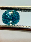 Natural Blue Zircon | Oval Cut | 4.2mm x 4mm | 0.57cts | Loose Gemstone