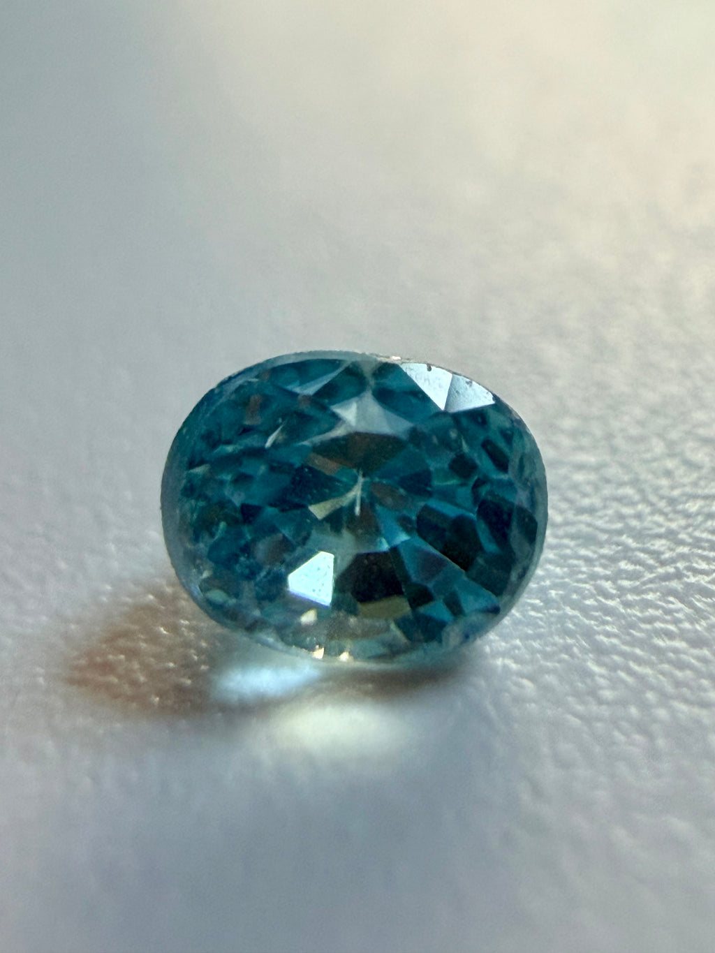 Natural Blue Zircon | Oval Cut | 4.2mm x 4mm | 0.57cts | Loose Gemstone