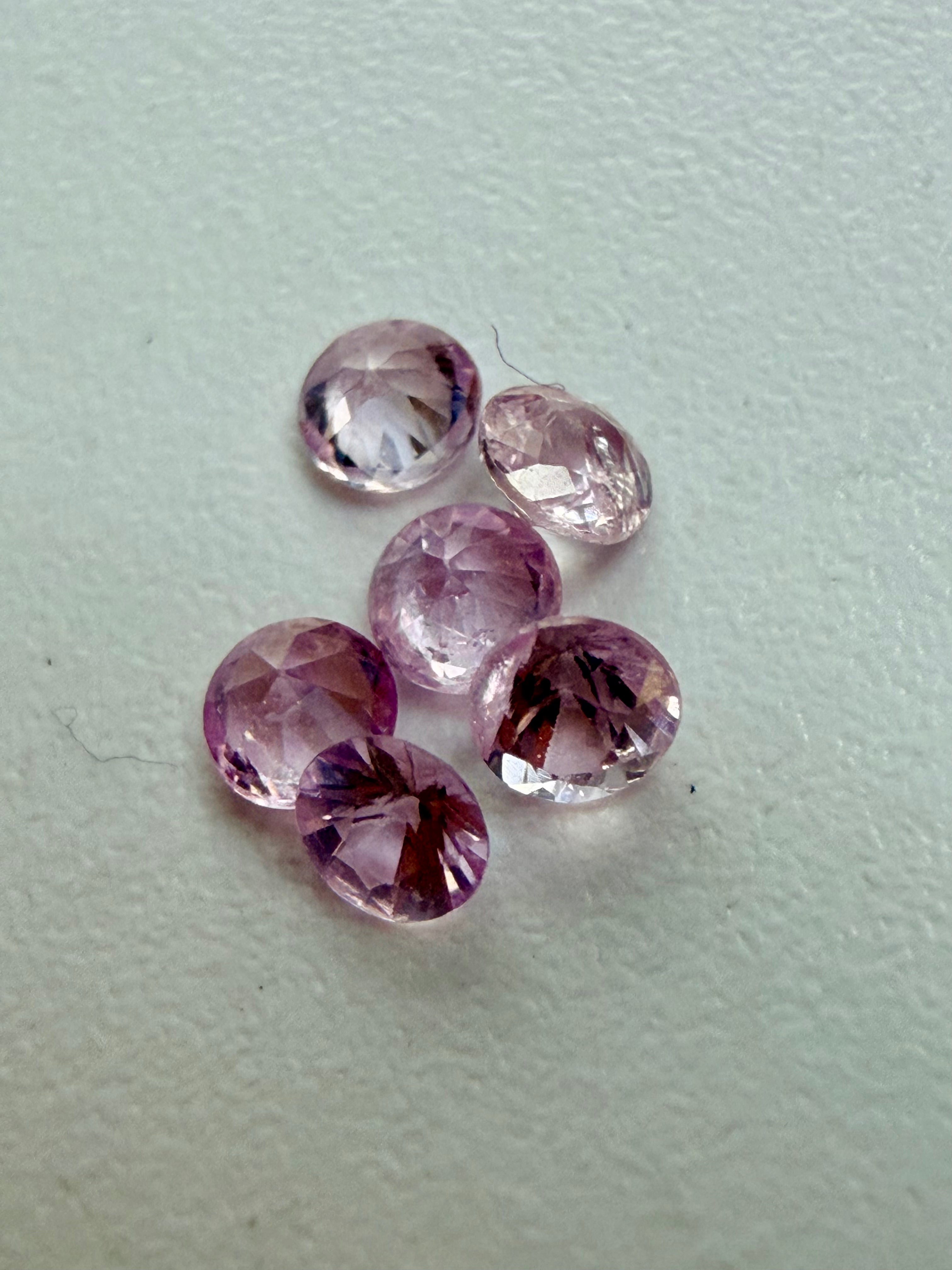Natural Pink Sapphire 0.42ct – Round Cut – 2.4mm