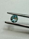 Natural Blue Zircon 0.46ct – Round Cut – 4.4mm