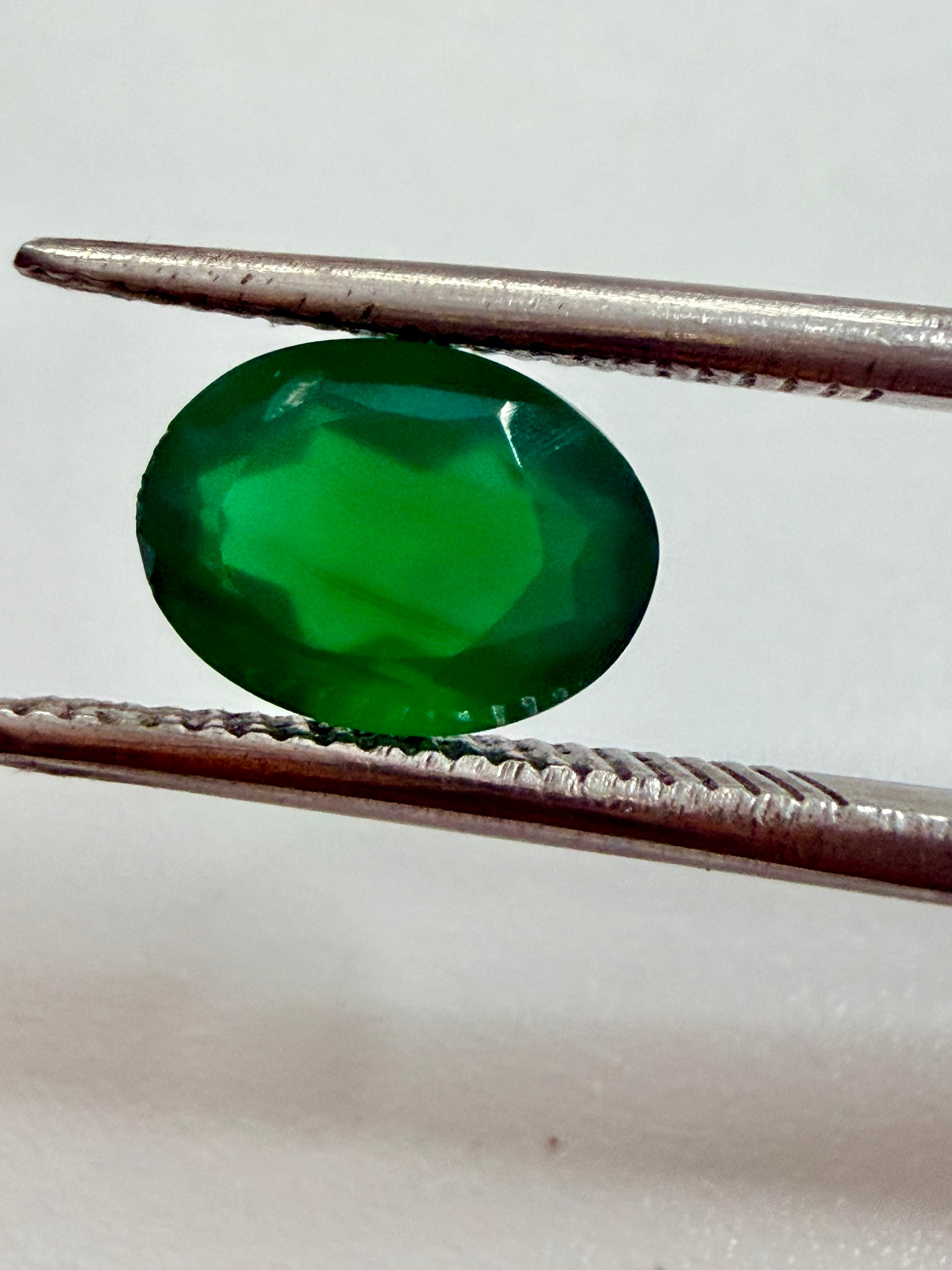 Natural Green Agate 8x6mm – Oval Cabochon