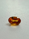 Natural Orange Songea Sapphire – Oval Cut – 4x3mm