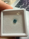 Natural Blue Zircon 0.63ct – Round Cut – 4mm